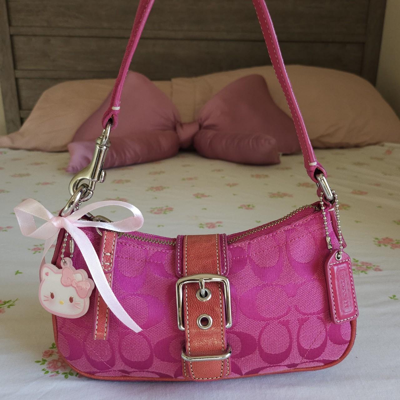 ❤️ Vintage Y2K Coach Dark Red Soho Buckle Shoulder Purse ❤️ 1 Du