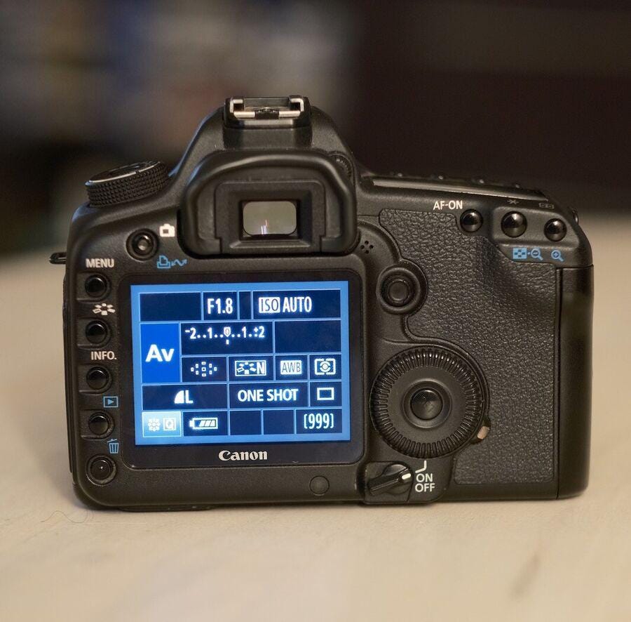 Canon EOS 5D Mark II DSLR with Canon ef 50mm f/1.8 stm Lens