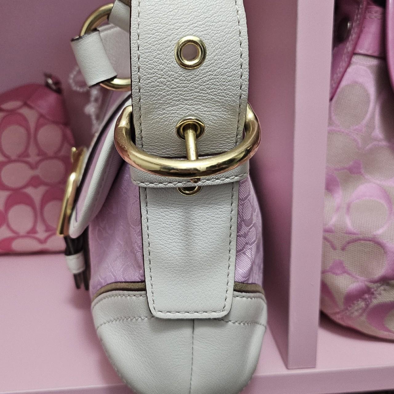 Y2K Vintage Coach Mini Soho Pink Gold Coquette Shoulder Bag KK