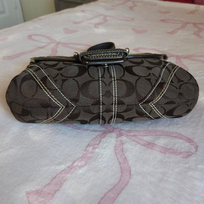 Y2K Vintage Coach Brown Mini Soho Signature FW