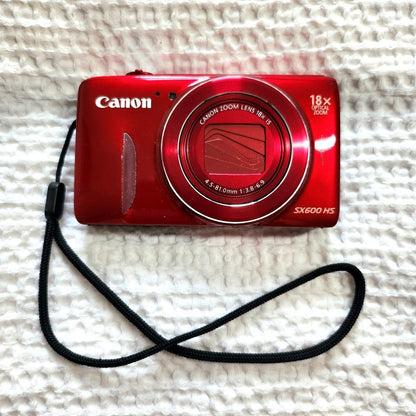 Used Red Canon sx600 hs Digital Camera
