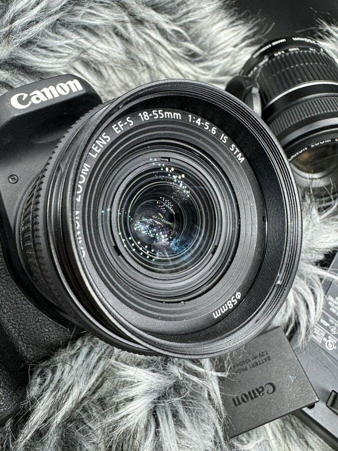 Canon EOS 77D 24.2 MP Digital SLR Camera with ef-s 18-55mm & ef-s 55-250mm Lenses