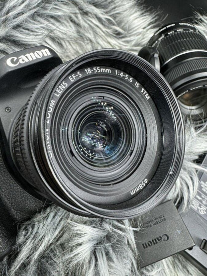 Canon EOS 77D 24.2 MP Digital SLR Camera with ef-s 18-55mm & ef-s 55-250mm Lenses