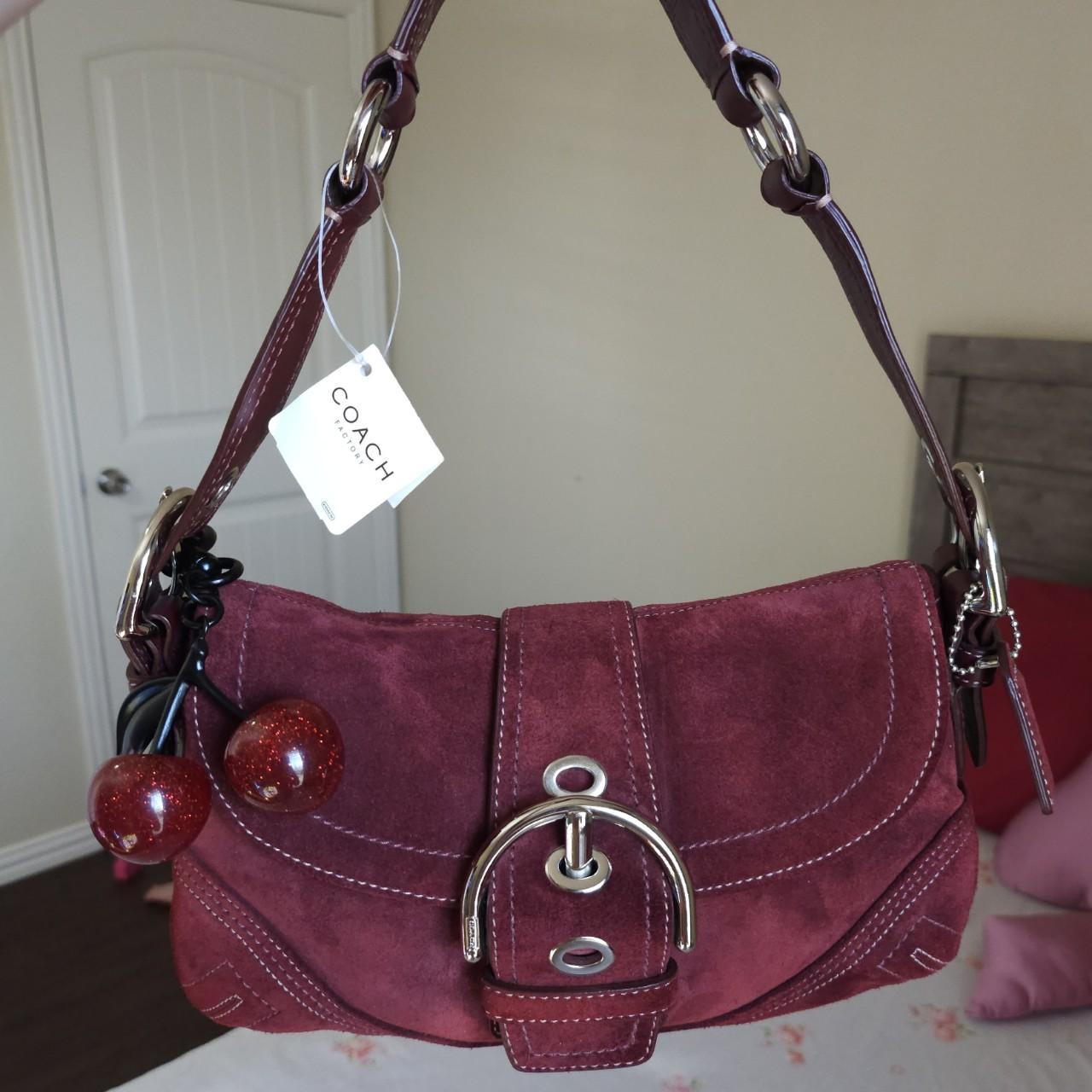 ❤️ Y2K Vintage Coach Suede Mini Soho Shoulder Bag ❤️ Ti