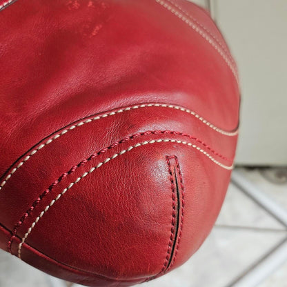 ❤️ Y2K Vintage Coach Dark Red Soho Buckle Flap Shoulder Purse ❤️ ig