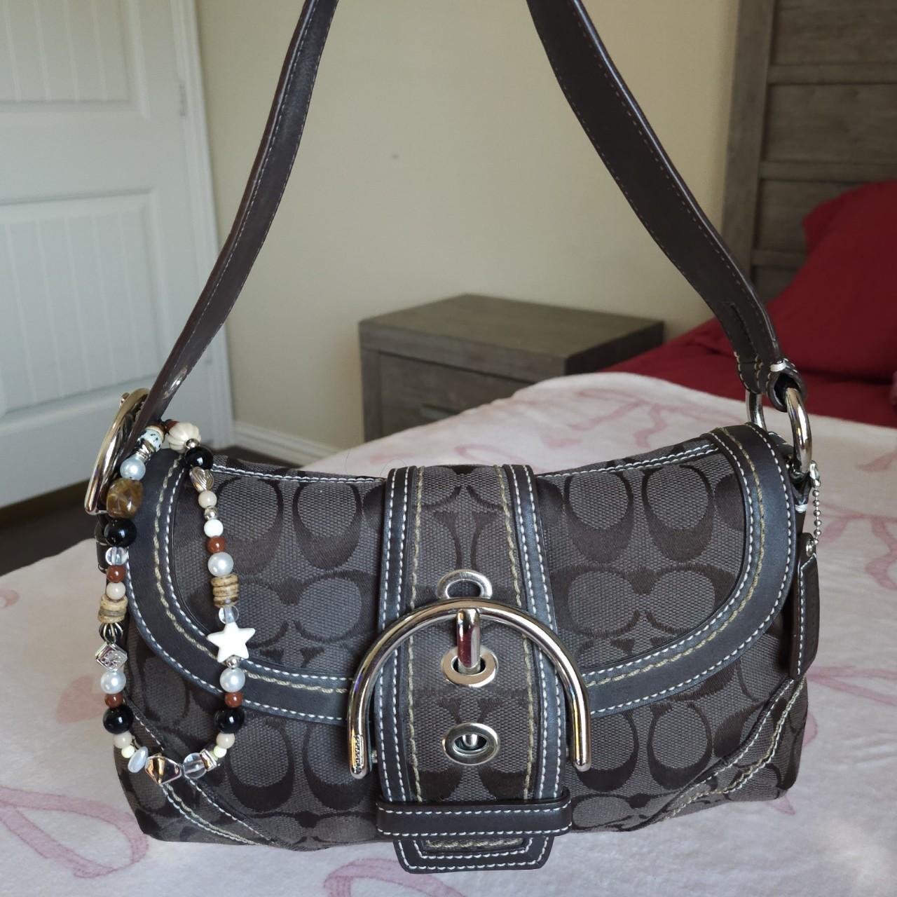 Y2K Vintage Coach Brown Mini Soho Signature FW