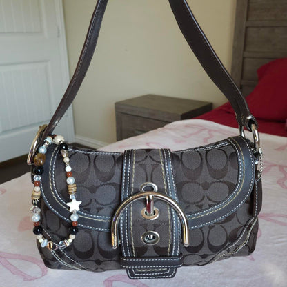 Y2K Vintage Coach Brown Mini Soho Signature FW