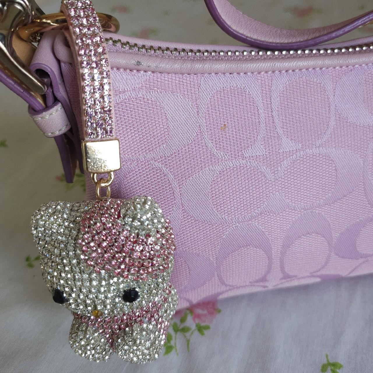 Vintage Y2K Pink Shoulder Bag Baguette Purse Rare zA