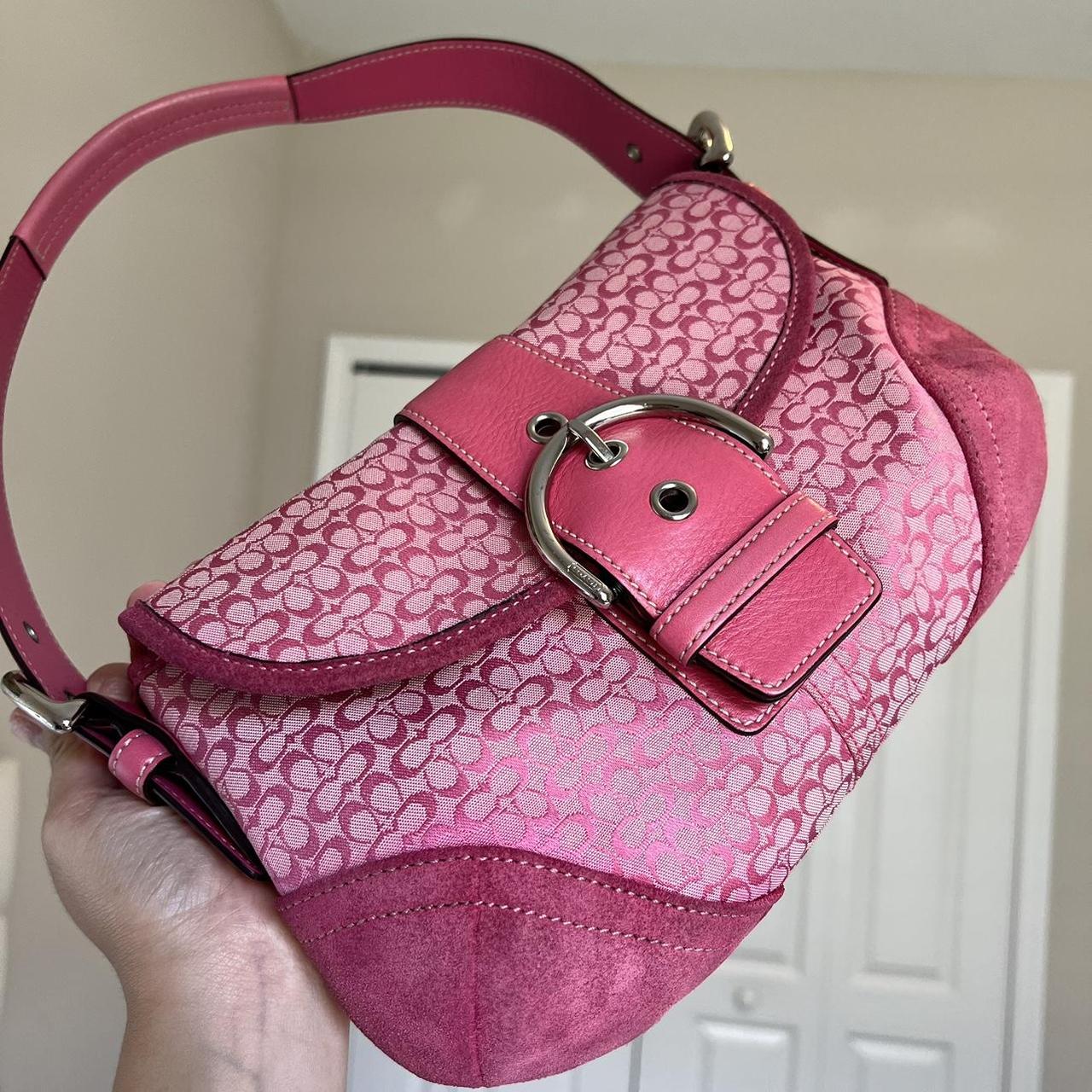 Vintage Coach Soho Jacquard Shoulder Bag pV