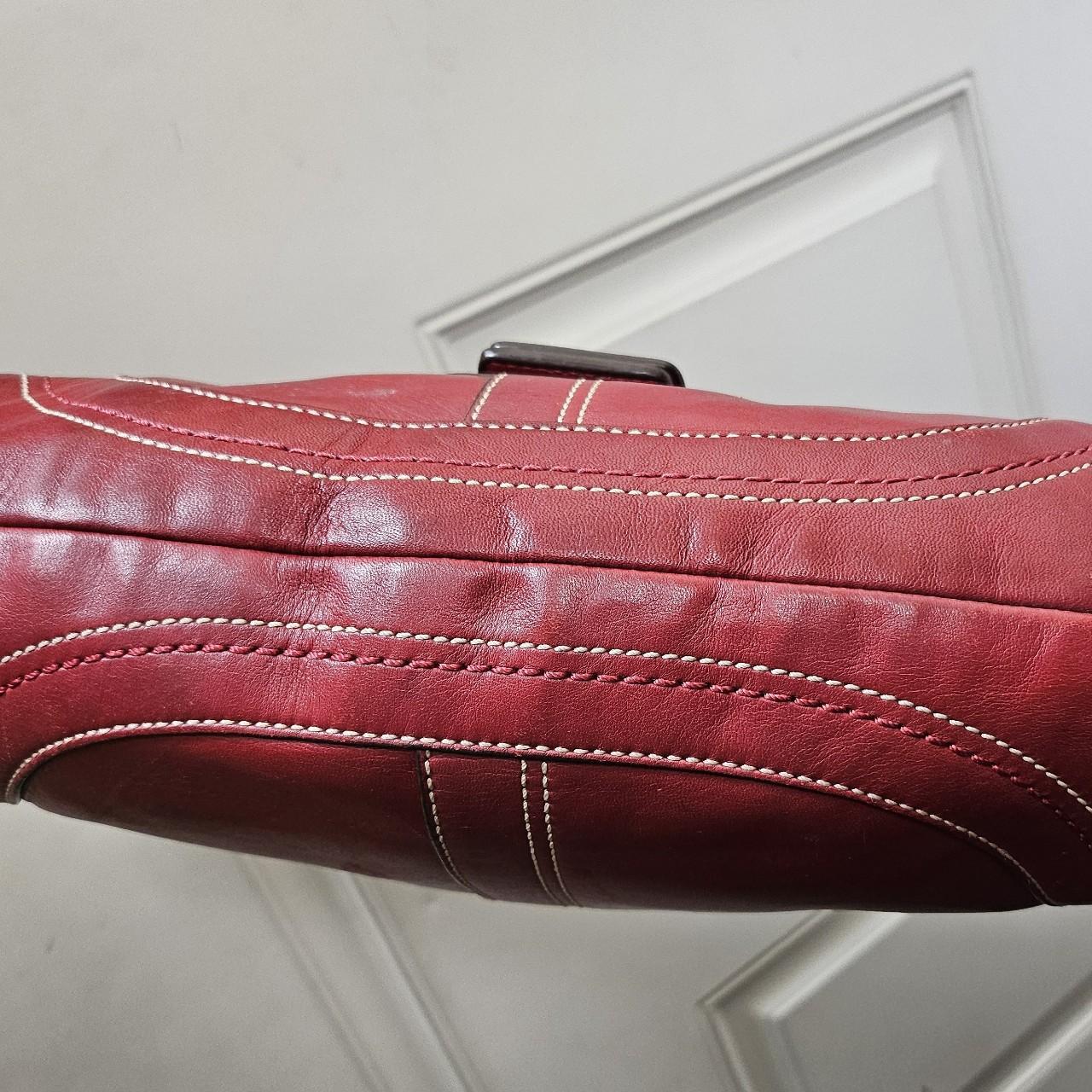 ❤️ Y2K Vintage Coach Dark Red Soho Buckle Flap Shoulder Purse ❤️ ig