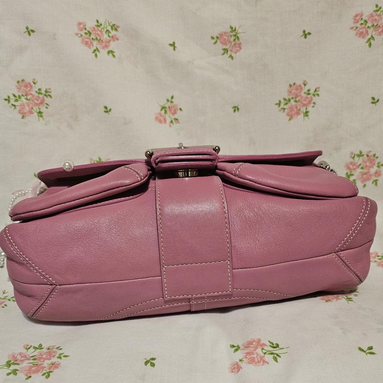 Y2K Vintage Coach Pink Soho Shoulder Bag Purse gB