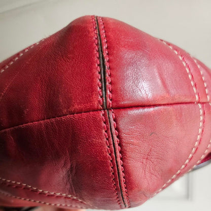 ❤️ Y2K Vintage Coach Dark Red Soho Buckle Flap Shoulder Purse ❤️ ig