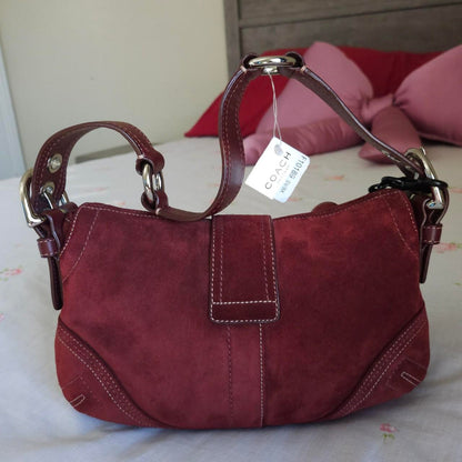 ❤️ Y2K Vintage Coach Suede Mini Soho Shoulder Bag ❤️ Ti