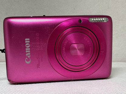 Canon PowerShot SD 1400 IS Digital ELPH Camera Pink w Box Charger