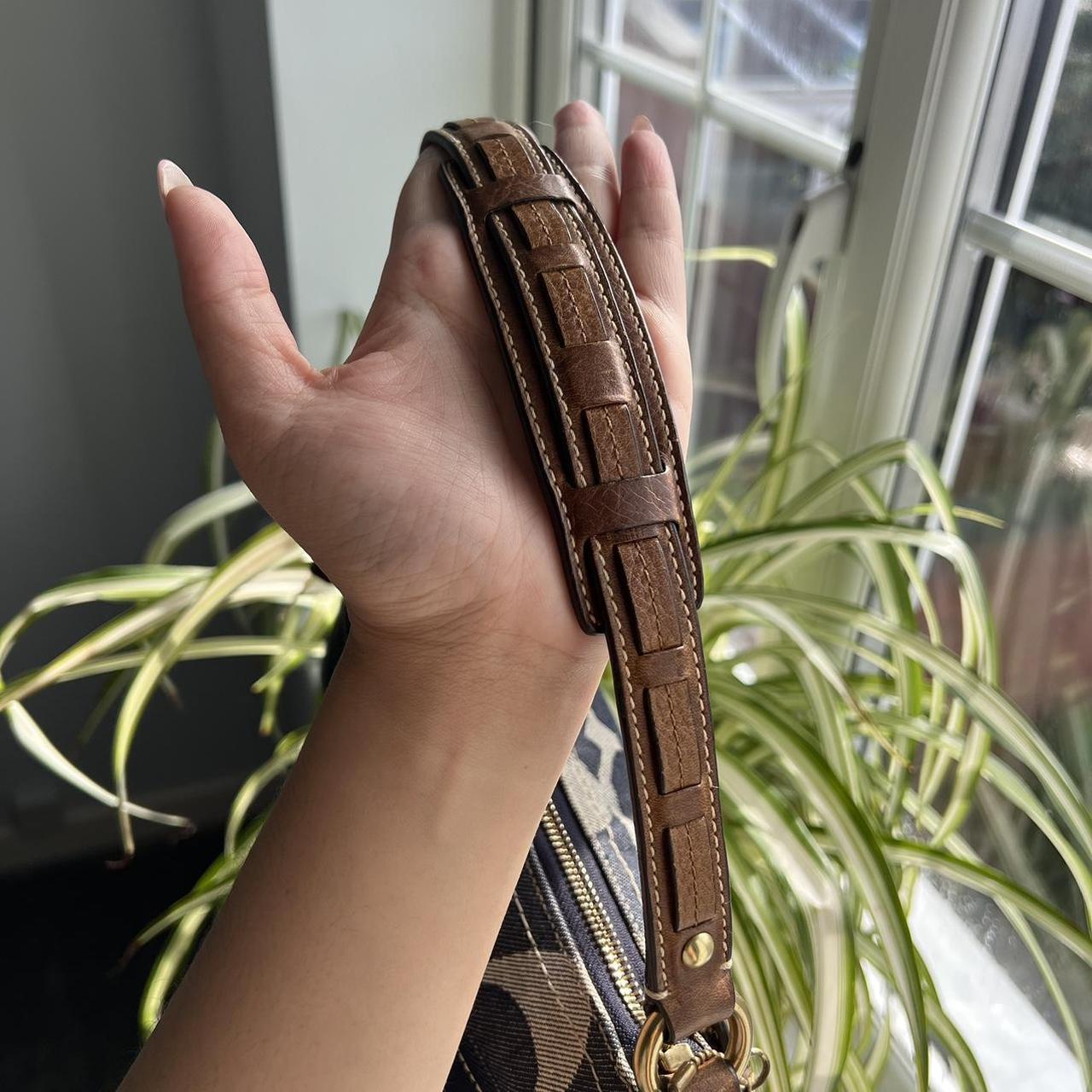 Coach Signature Denim Baguette Shoulder Bag mo