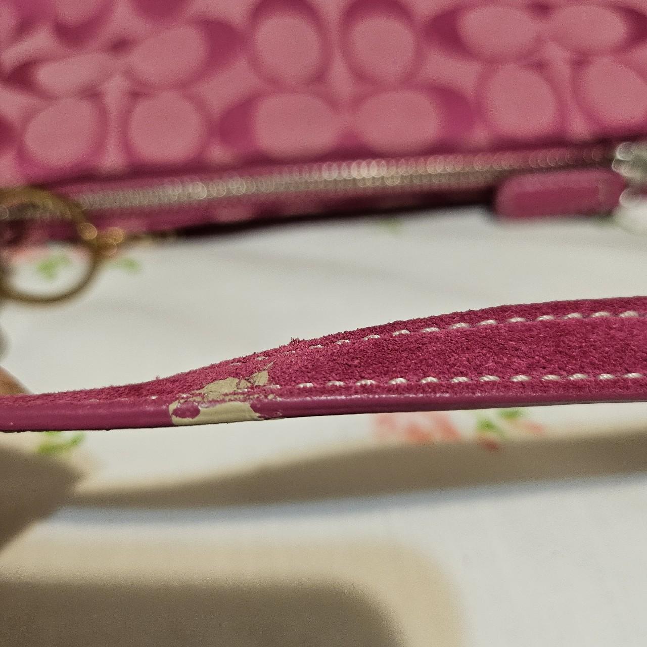 Vintage Coach Pink Suede Demi Shoulder Bag Nwt qD