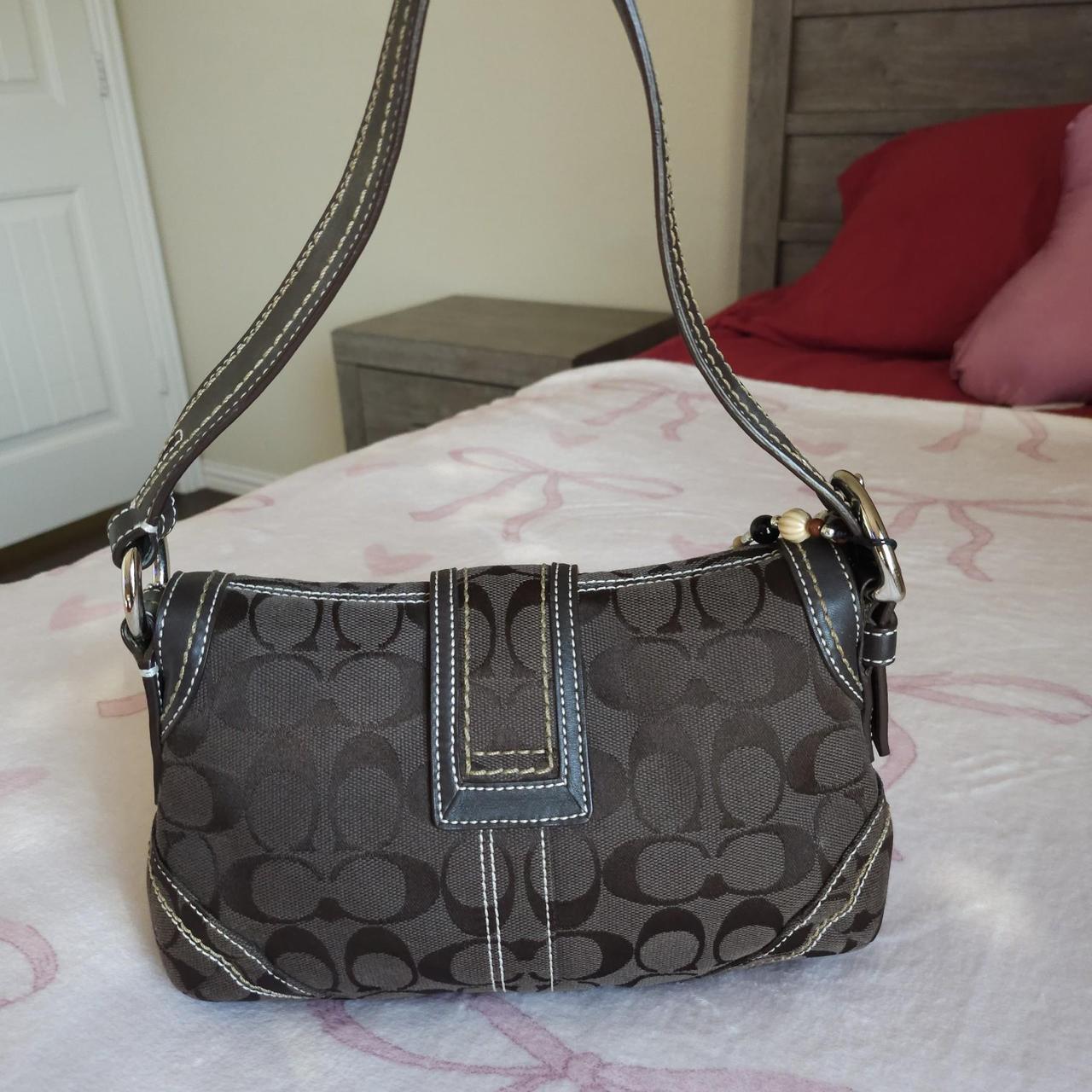 Y2K Vintage Coach Brown Mini Soho Signature FW