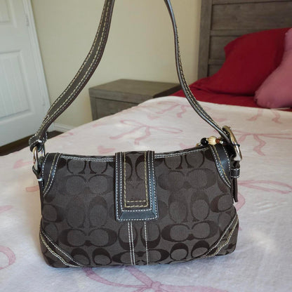 Y2K Vintage Coach Brown Mini Soho Signature FW