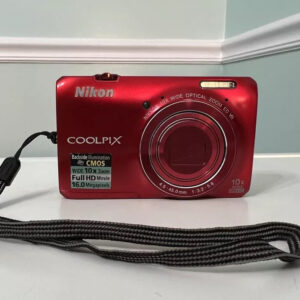 Nikon Coolpix S6300 Red 16 0Mp 10X Optical Zoom Vintage Compact Digital Camera Ox