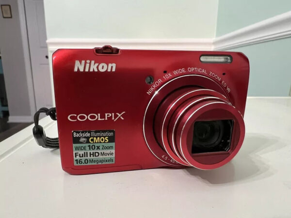 Nikon Coolpix S6300 Red 16 0Mp 10X Optical Zoom Vintage Compact Digital Camera Ox - Image 2