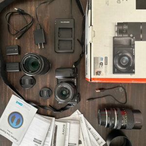 Sony Alpha A6000 E Mount Camera Kit Bundle Bi
