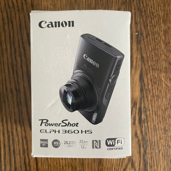 Canon Powershot Elph 360 Hs Silver Used Like New Ku - Image 6