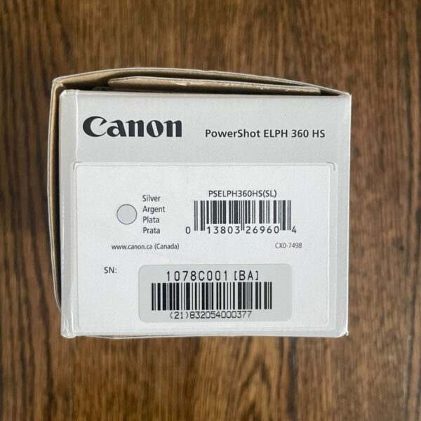 Canon Powershot Elph 360 Hs Silver Used Like New Ku - Image 5