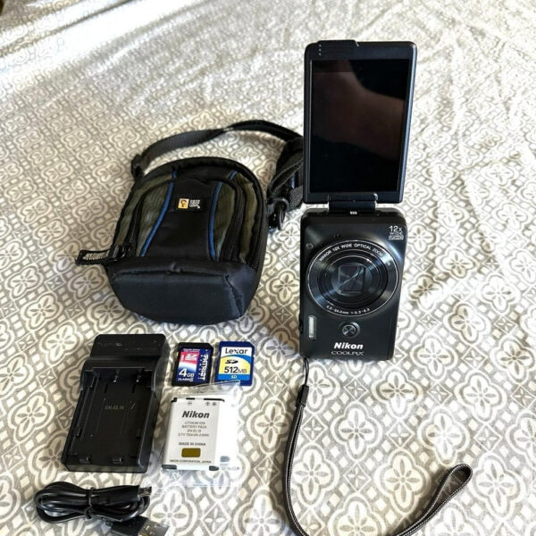 Nikon Coolpix S6900 Black 16 0Mp 12X Zoom Wifi Digital Camera Great Condition Ft - Image 8