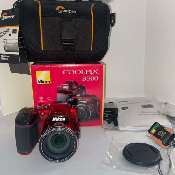 Nikon Coolpix B500 16 Mp Digital Camera Red - Image 3