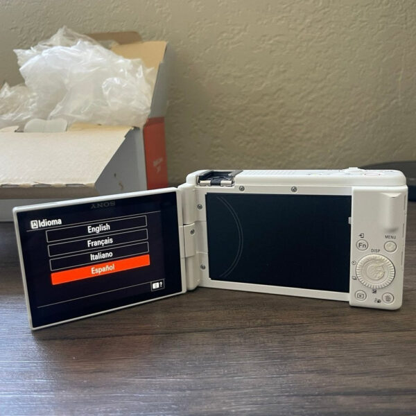 Sony White Zv 1F Digital Camera Ak - Image 3