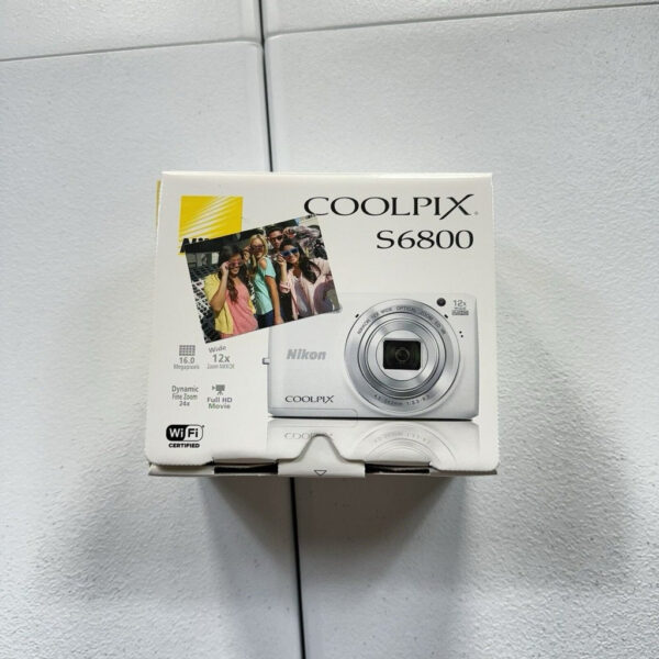 Nikon Coolpix S6800 16 0 Mp Wifi Fhd Camera White Open Box Works Ye - Image 4