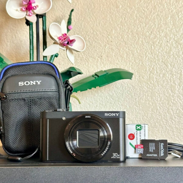 Sony Cyber Shot Dsc Wx500 Digital Camera Black 18 2Mp 30X Optical Zoom Vlogging Ad