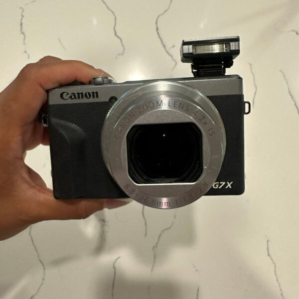 Canon Power Shot G7X Mark Iii 20 1Mp Point Shoot Digital Camera In Silver Dn - Image 2