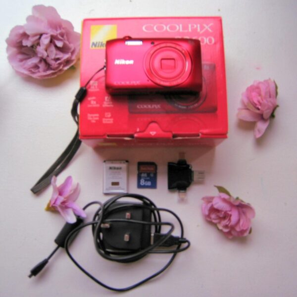 Red Nikon Coolpix S3600 Digital Camera Df - Image 3